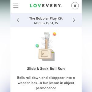 Lovevery ball drop toy
